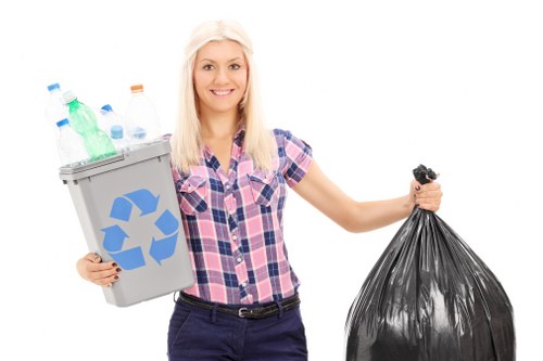 Holborn business district with waste management facilities